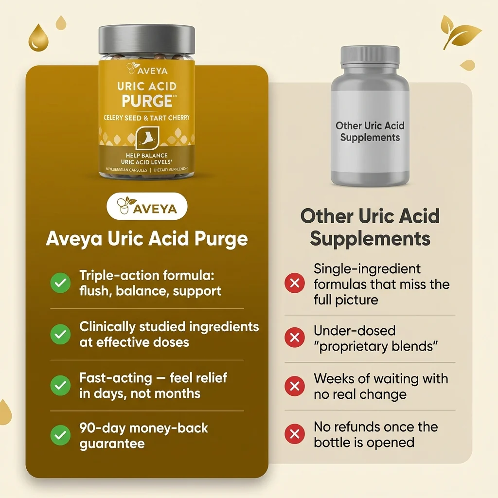 Aveya Uric Acid Purge Complex 1200mg Vegetarian Capsules