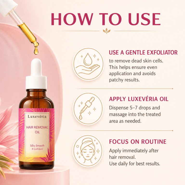 Luxevéria Hair Removal Oil Silky Smooth & Confident