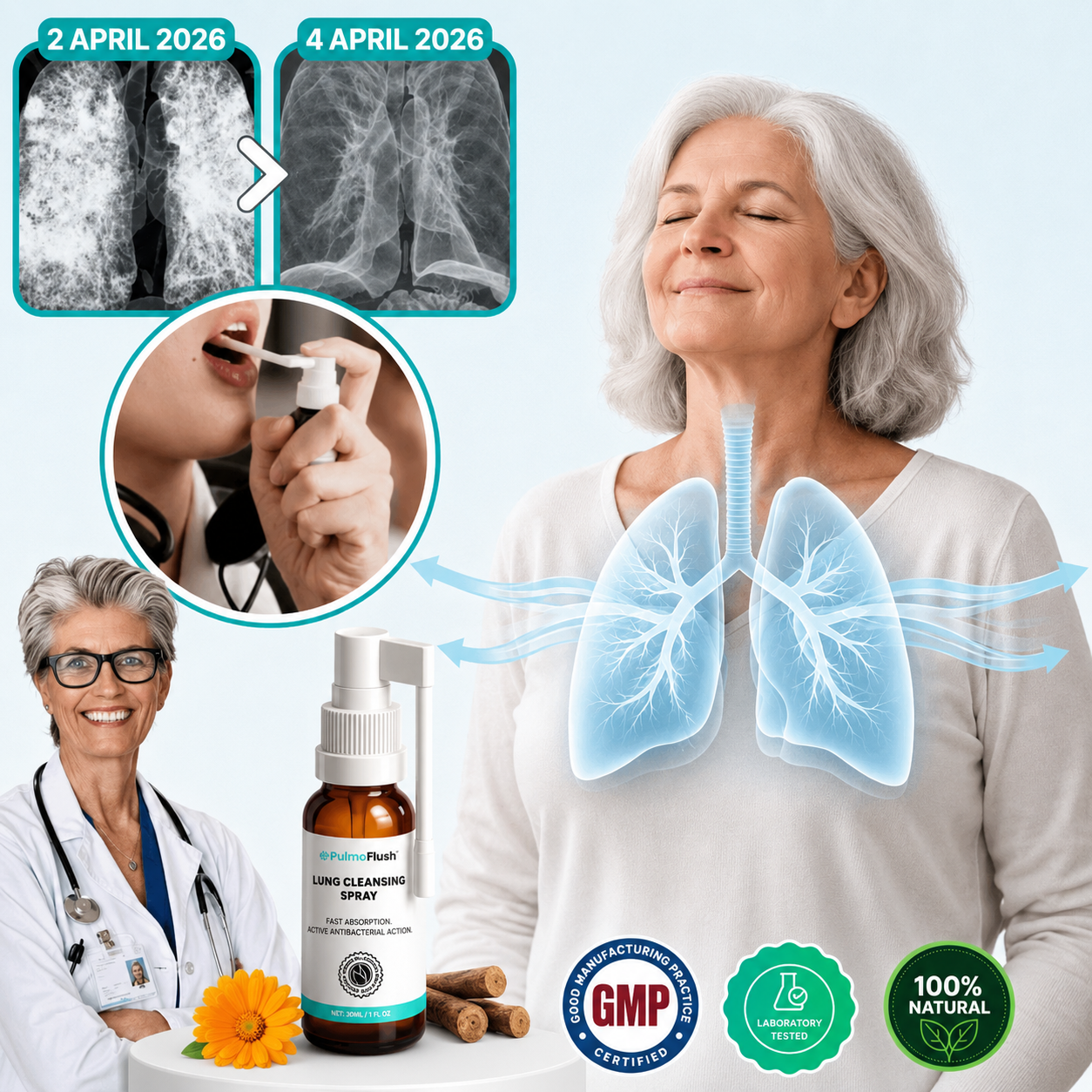 PulmoFlush Lung Cleansing Spray