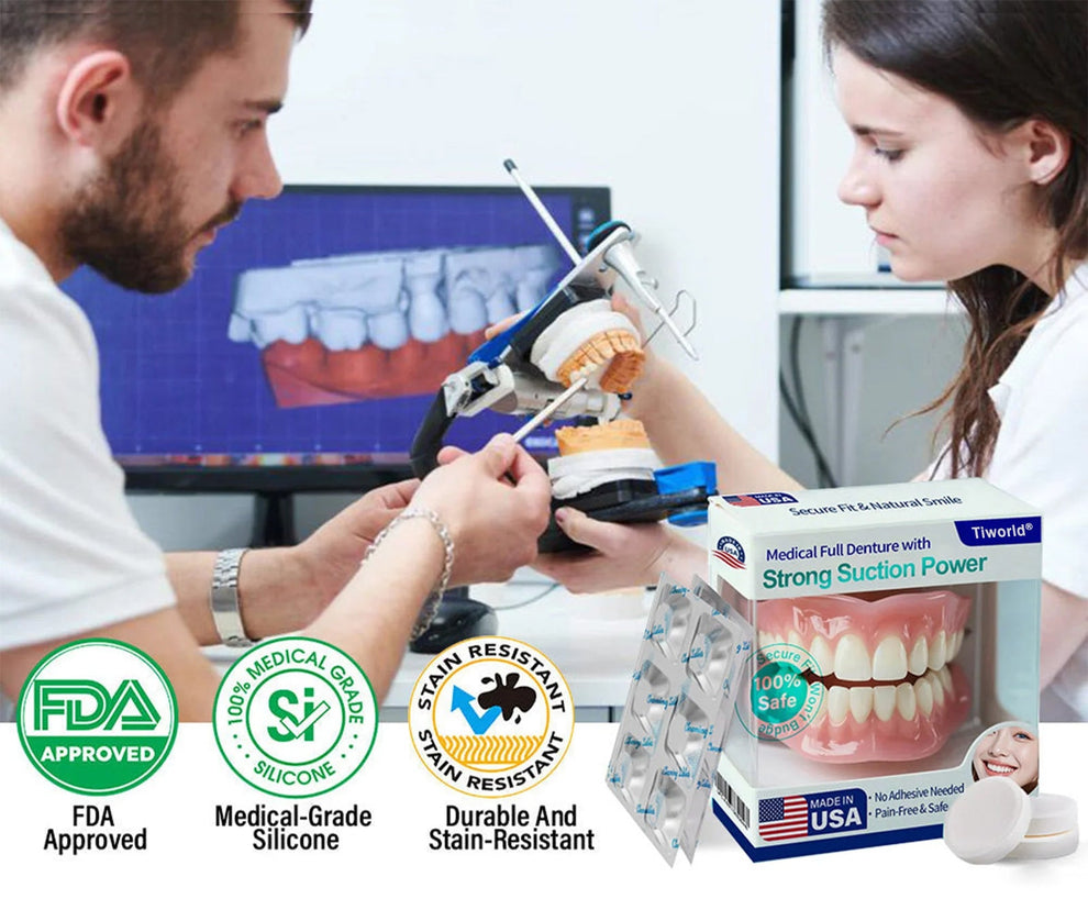 Tiworld® Medical Full Denture with Strong Suction