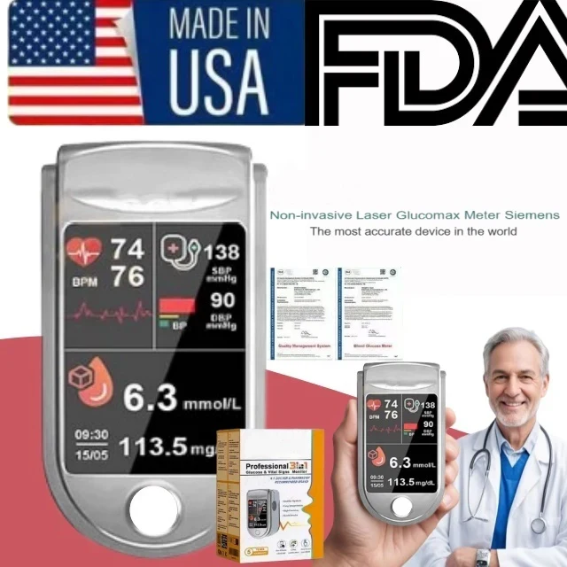 Tiworld™ Profesional 3in1 Glucose & Vital Signs Monitor