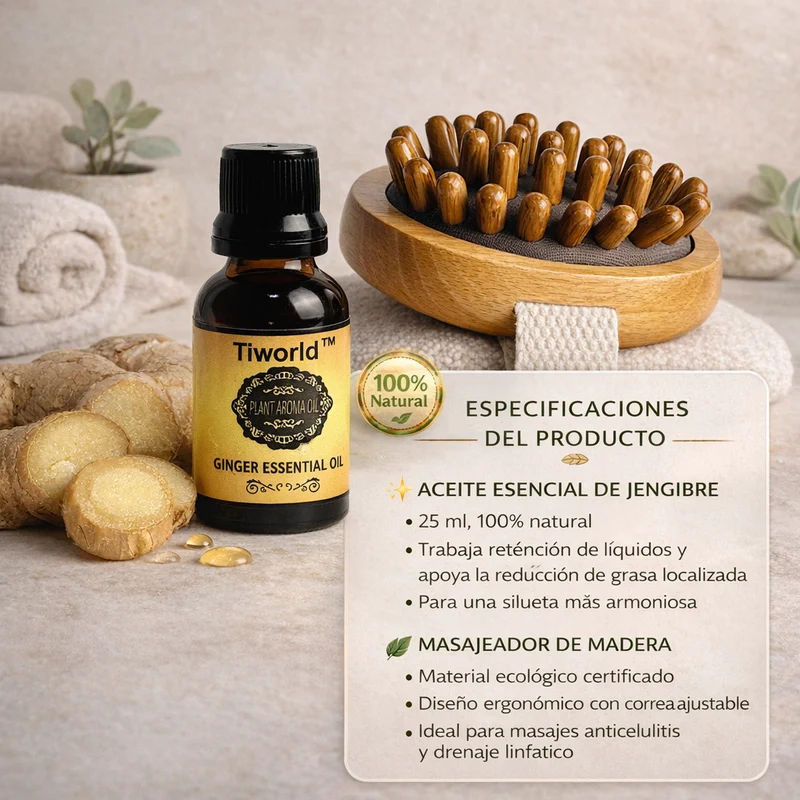 Tiworld™ Ginger Oil and Gua Sha: Your Ritual to Sculpt and Rejuvenate