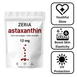 Zeria Astaxanthin from Microalgae Triple Strength