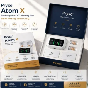 Pryxo™ Atom X Smart Hearing Aids — Hear Clearly, Feel Confident Again