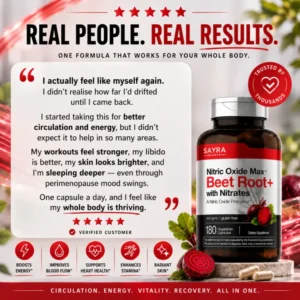Sayra Labs Nitric Oxide Max Beet Root with Nitrates