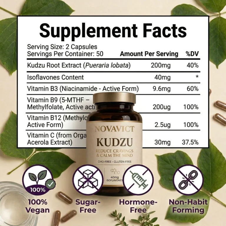 Novavict Kudzu Reduce Cravings & Calm the Mind