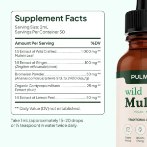 Pulmoria Wild Mullein Liquid Drops
