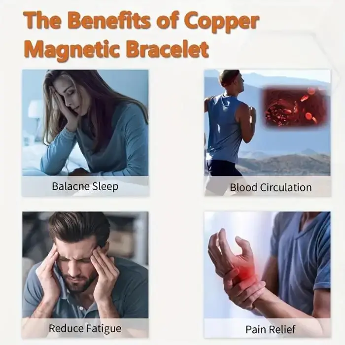 Copper magnetic bracelet Relieve fatigue and promote blood circulation