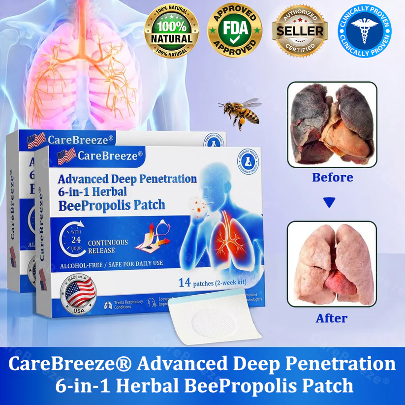 CareBreeze Advanced Deep Penetration Herbal BeePropolis Patch