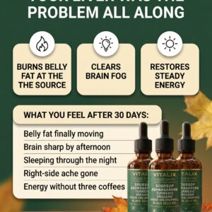 Rated 4.9 ‘Excellent’ | 736+ Reviews Vitalix - Soursop Liquid Complex - Natural Herbal Detox For a Cleaner, Healthier Liver The daily wellness ritual your body, mind, and immune system have been waiting for. 93% Sold Cognitive Clarity Systemic Defense Gut Purification Pathogen Defense Limited Stock - Selling Fast Offer Ends in | 01:45 | Buy One You Save 25% $29.99 $39.99 Most Popular Buy 2 Get 1 Free You Save 50% $59.99 $119.97 Best Deal Buy Five You Save 55% $89.99 $199.95 Ready to ship - arrives by June 15 Add To Cart – $29.99 $39.99 30-Day Money Back Guarantee ↻ Refills Ship Every 30 Days | ✕ Cancel Anytime Payment methods 4.9
