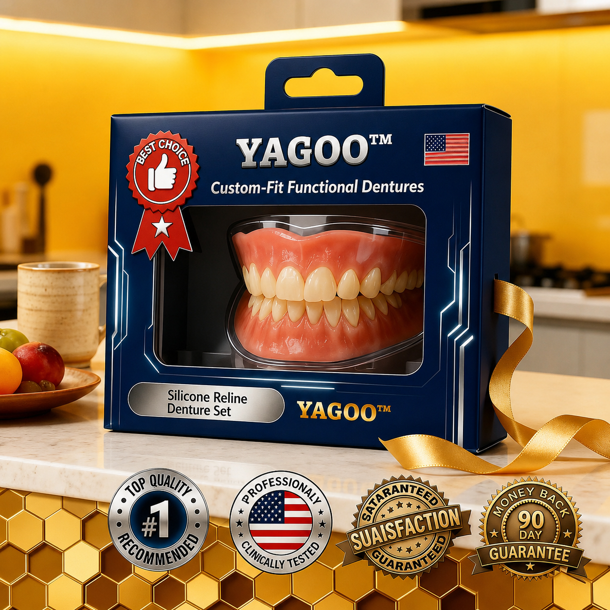 Yagoo™ Custom Custom-Fit Full Functional Dentures
