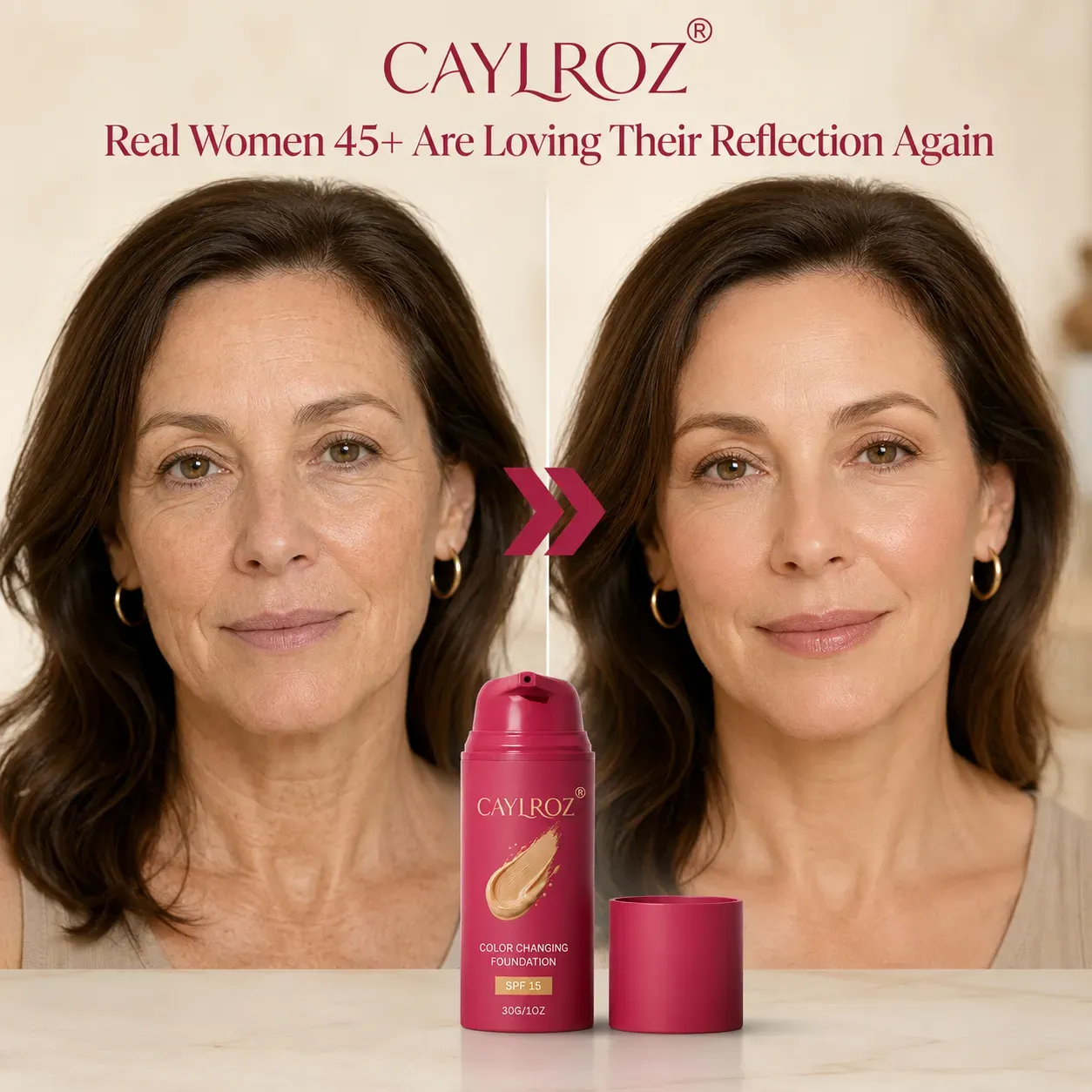 CAYLROZ Color Changing Foundation SPF 15