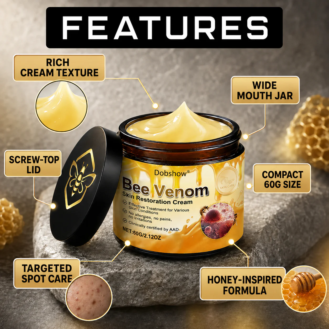 Dobshow Bee Venom Skin Restoration Cream